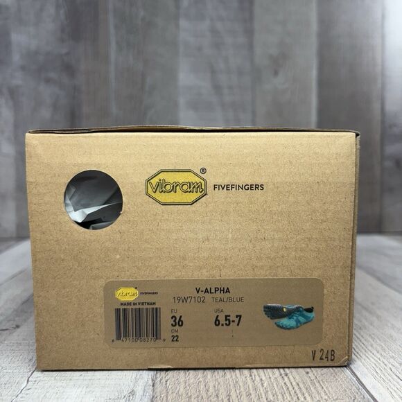 Vibram FiveFingers V-Alpha Women's Size 6.5-7 Hiking Shoes Outdoor Sneakers Teal - Picture 12 of 12